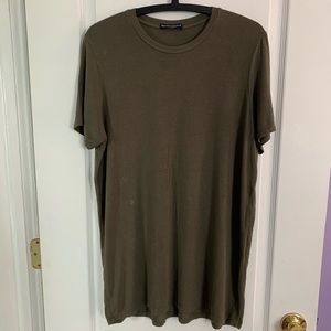 brandy melville green t-shirt dress
